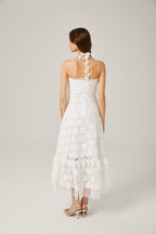 Rosalie dantel midi elbise