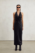 Lucienne bağlama midi elbise