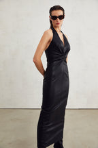 Lucienne bağlama midi elbise