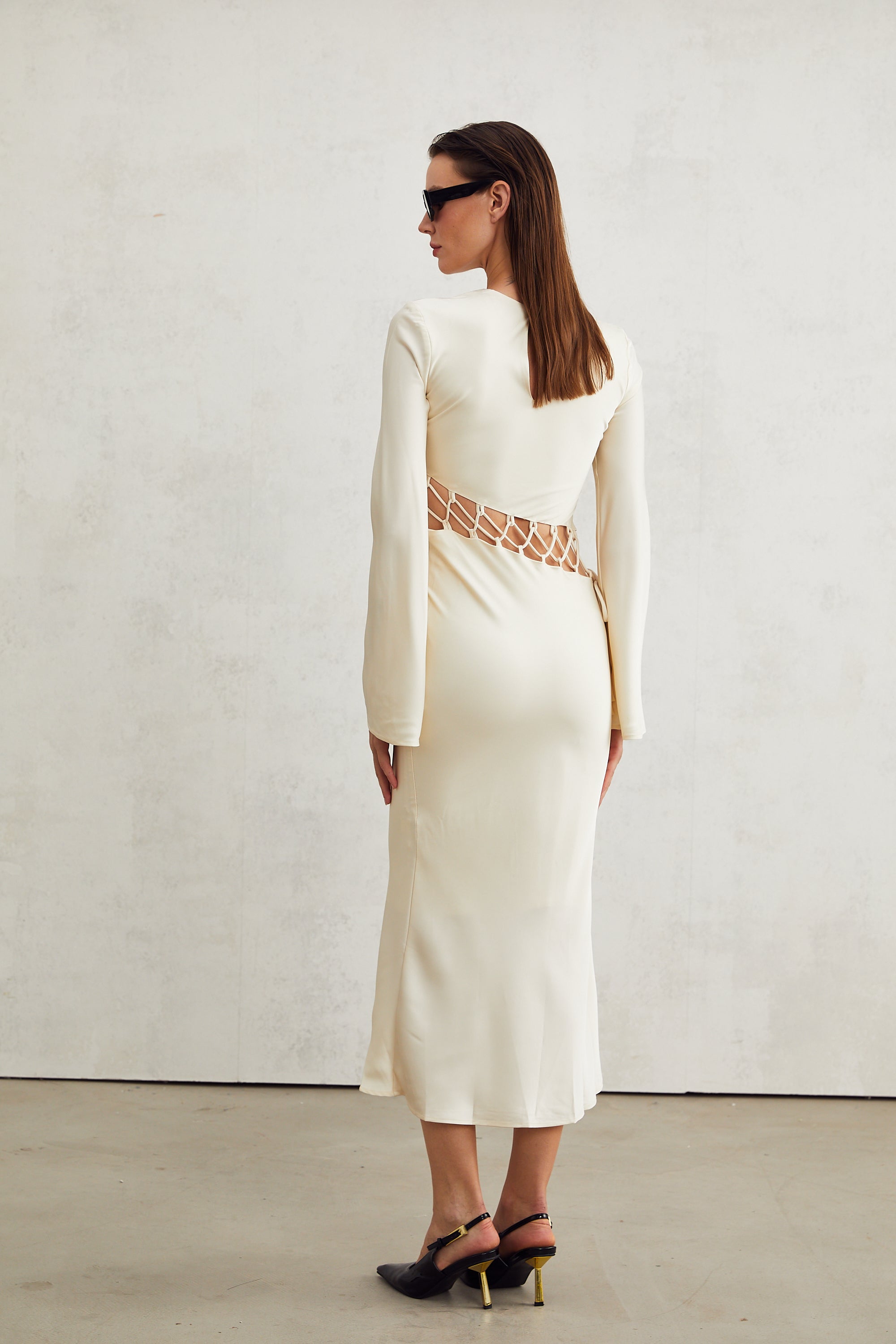 Constance midi elbise