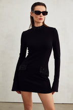 Gaëlle süsleme mini elbise