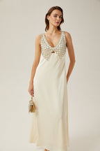 Sylvie örgü maksi elbise