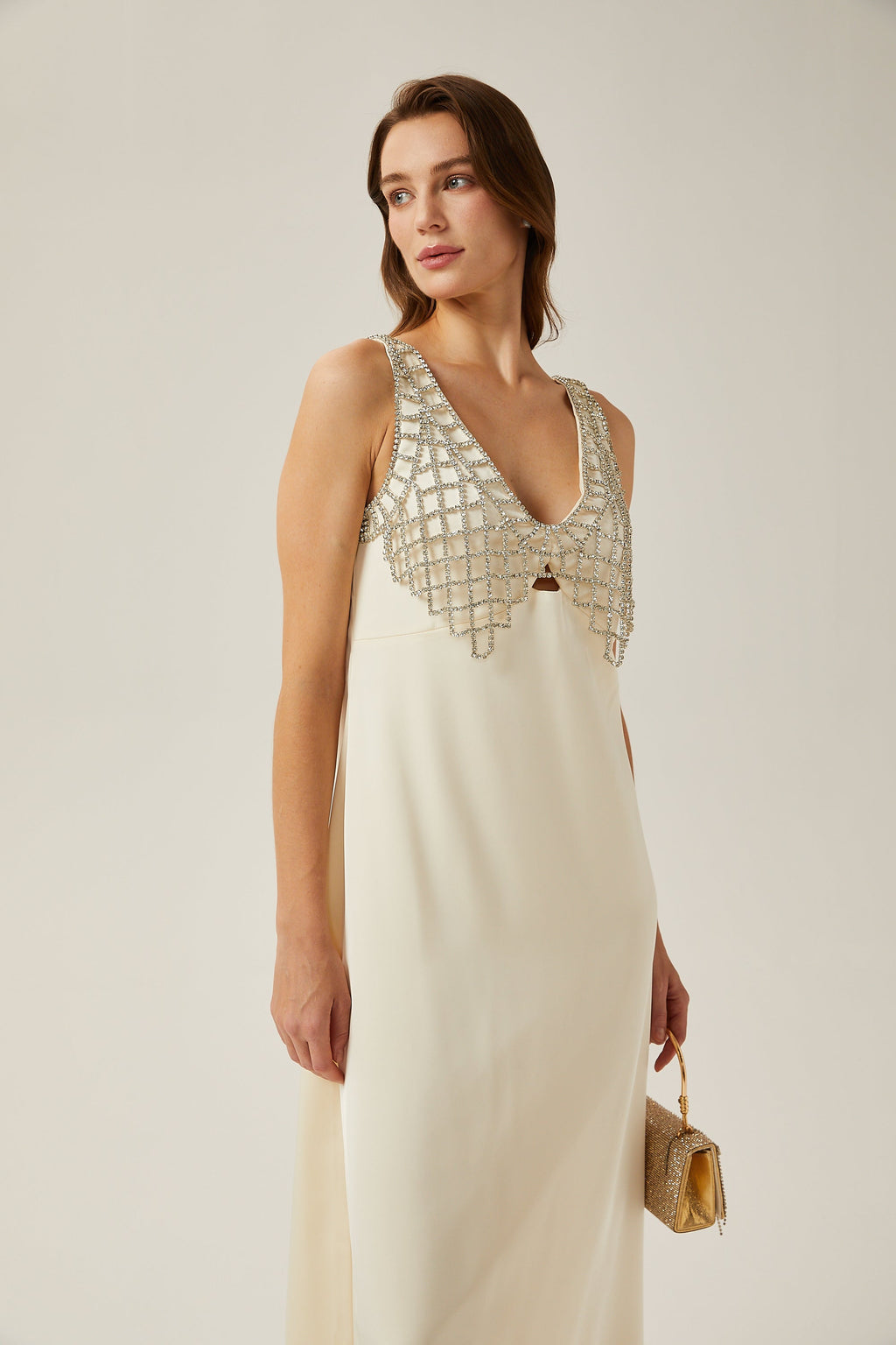 Sylvie örgü maksi elbise