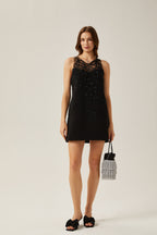 Ophélie dekolteli mini elbise