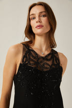 Ophélie dekolteli mini elbise