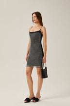 Clotilde kristal mini elbise