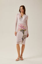 Charlotte midi elbise