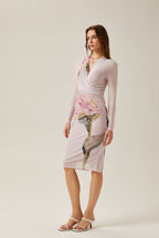 Charlotte midi elbise