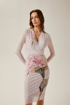 Charlotte midi elbise