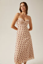 Émeline büstiyer midi elbise