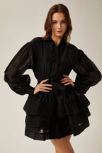 Estelle katman mini elbise