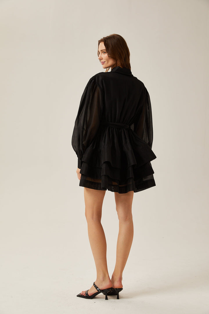 Estelle katman mini elbise