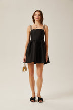 Ondine pile mini elbise