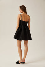 Ondine pile mini elbise