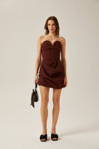 Francine korse mini elbise