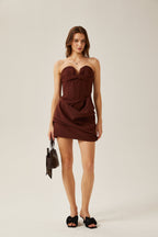 Francine korse mini elbise