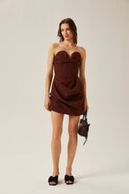 Francine korse mini elbise