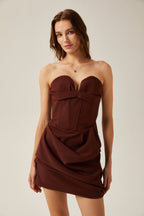 Francine korse mini elbise