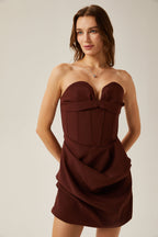 Francine korse mini elbise