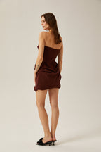 Francine korse mini elbise