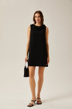 Daphné çiçek mini elbise