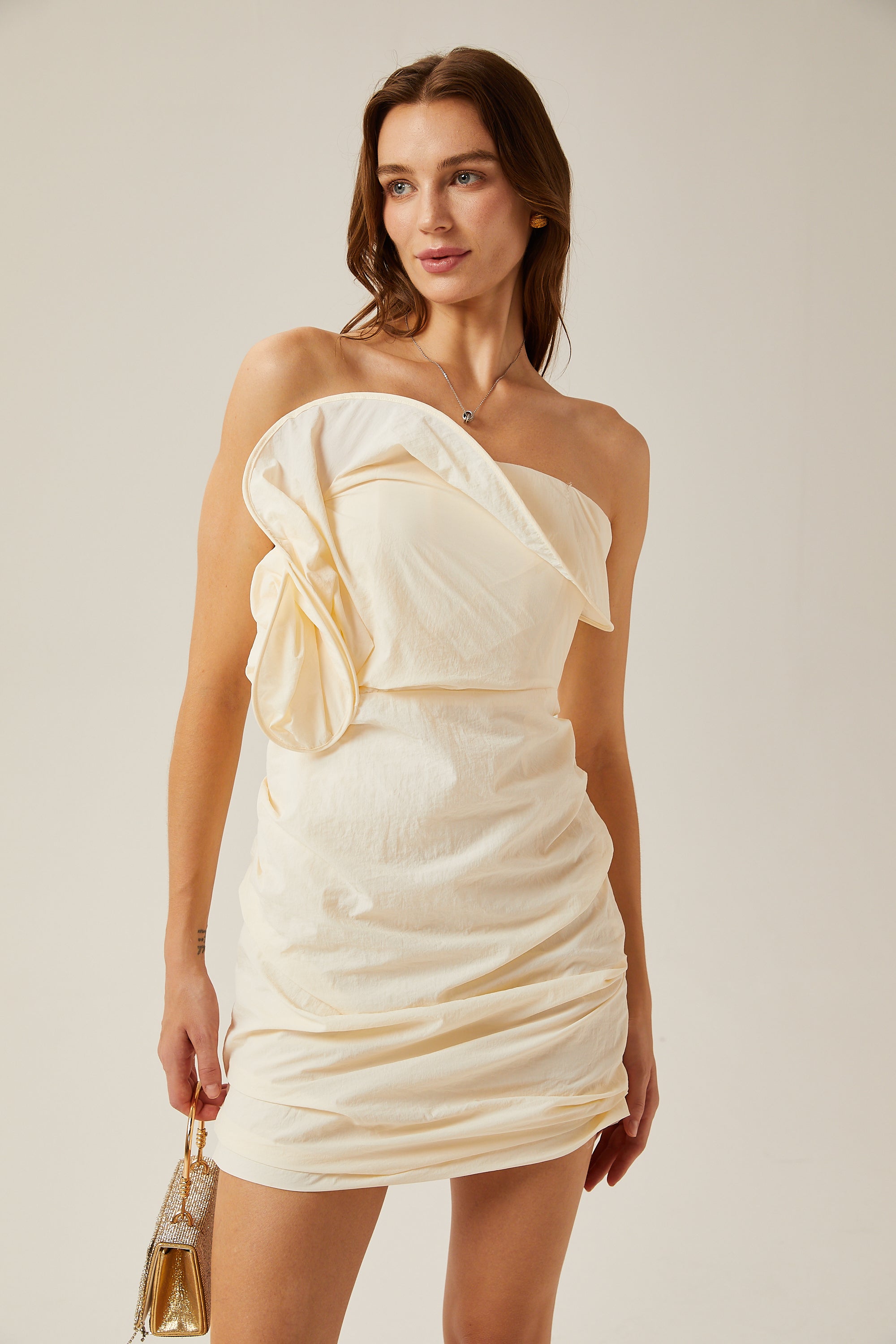 Sophie bükümlü mini elbise