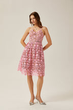 Jocelyne kesim midi elbise