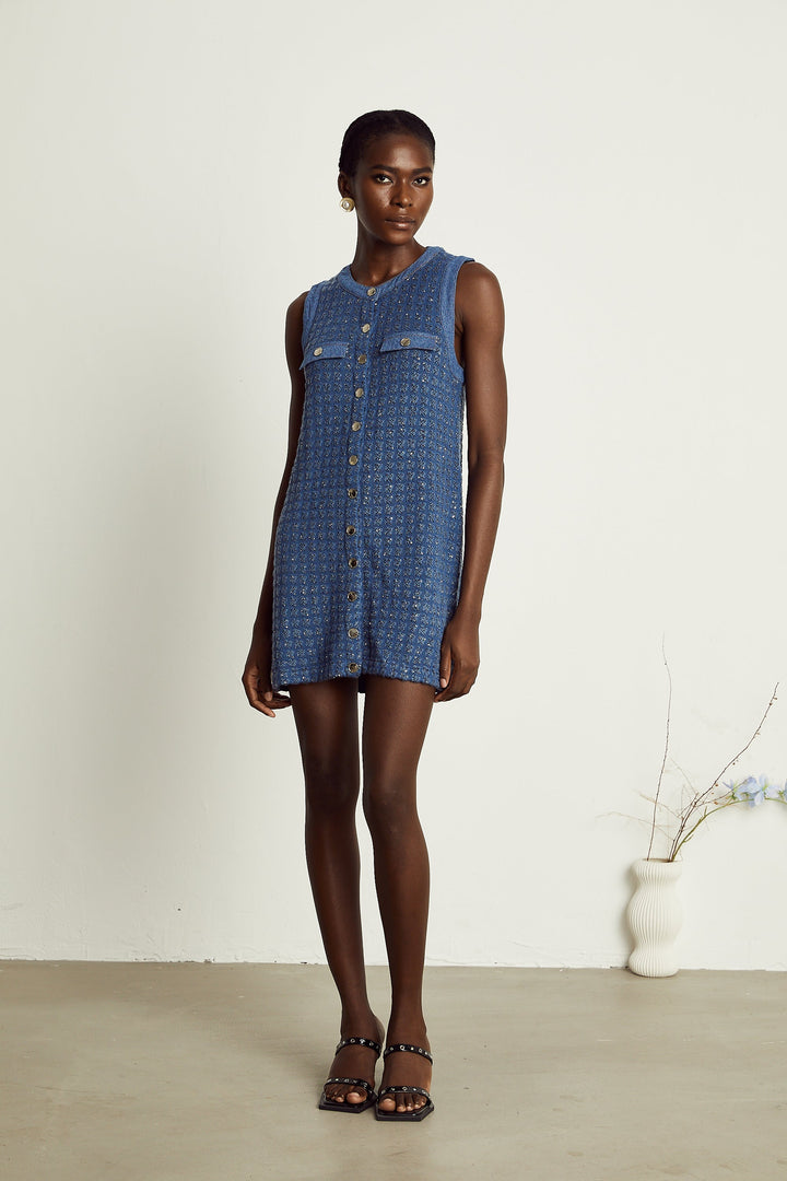 Sylvie payetli mini elbise