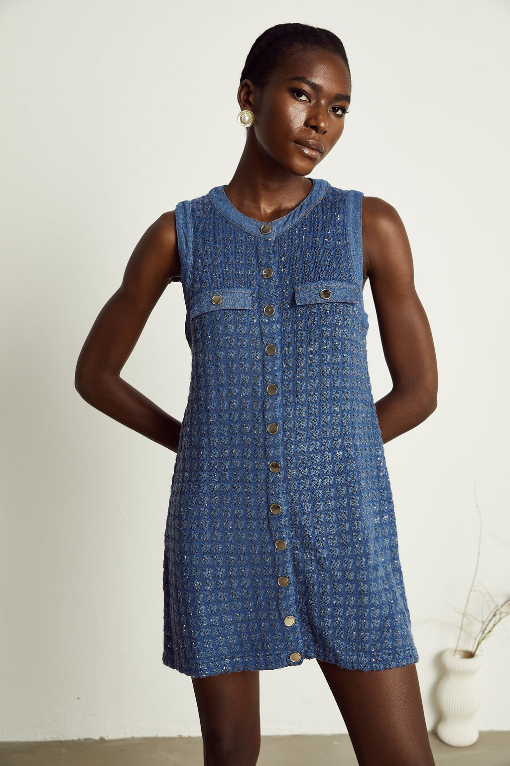 Sylvie payetli mini elbise