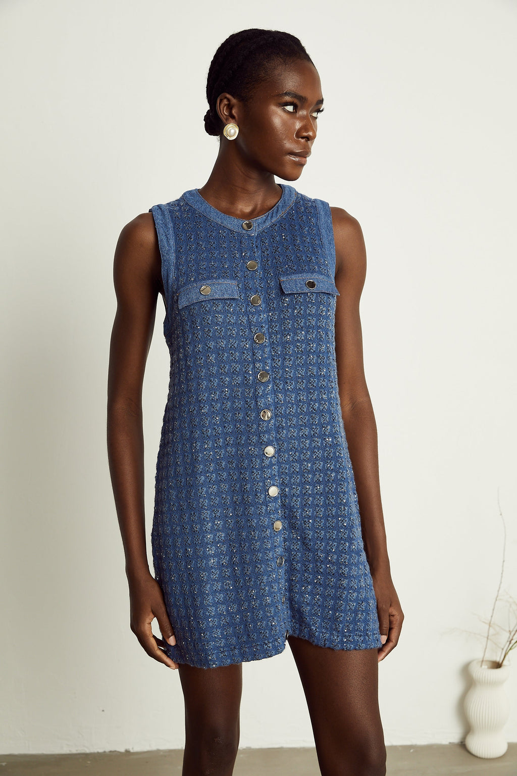 Sylvie payetli mini elbise