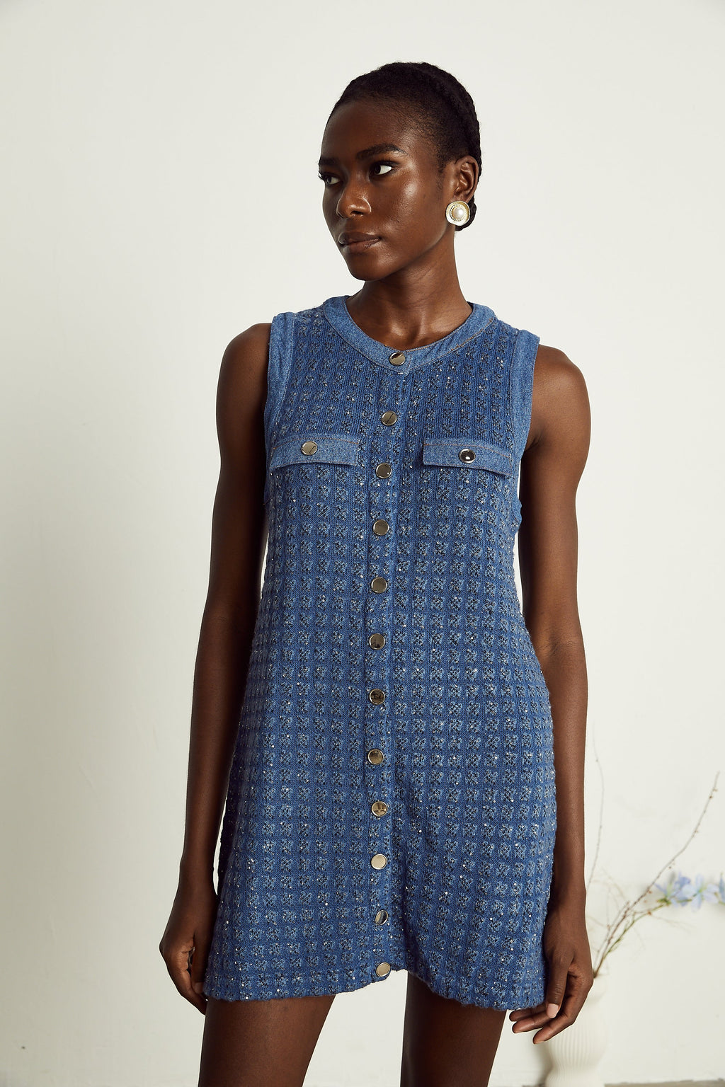 Sylvie payetli mini elbise