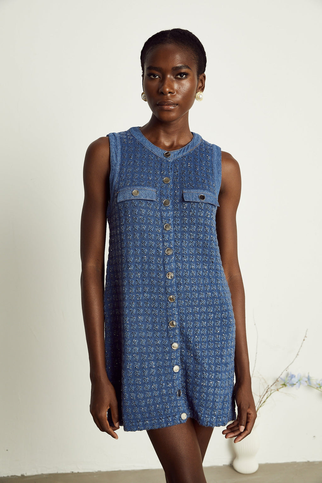 Sylvie payetli mini elbise