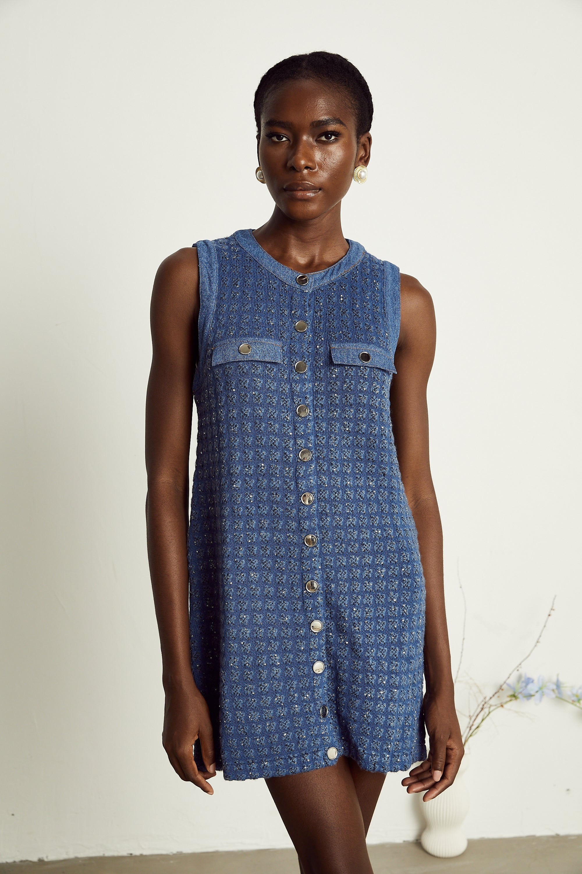 Sylvie payetli mini elbise