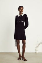 Rosalie örgü mini elbise