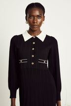 Rosalie örgü mini elbise