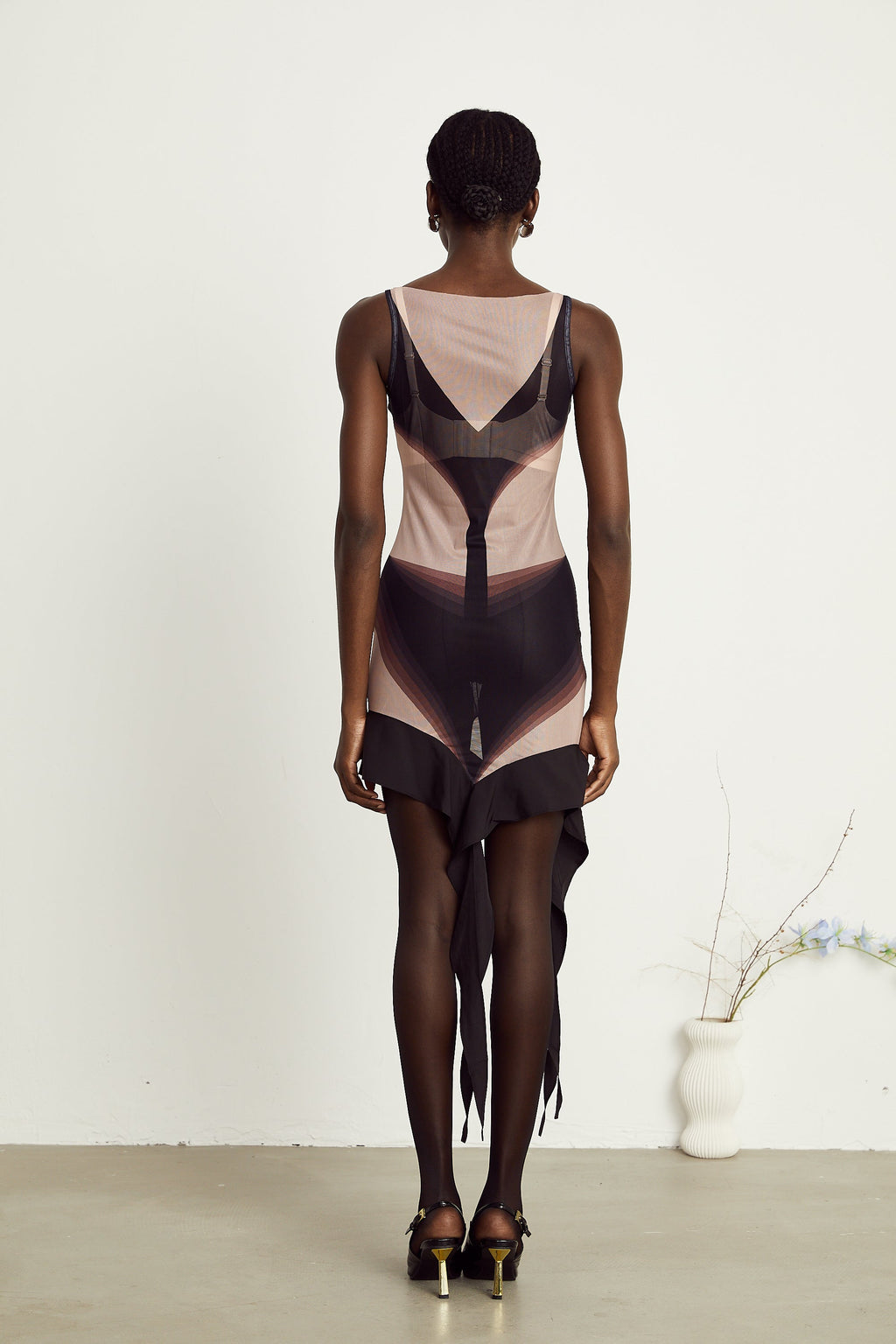 Irène file mini elbise