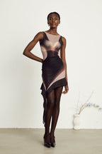 Irène file mini elbise