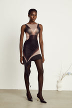 Irène file mini elbise