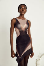 Irène file mini elbise