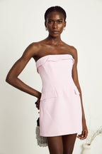 Amelie straplez mini elbise