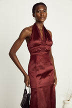 Chloé dantel midi elbise