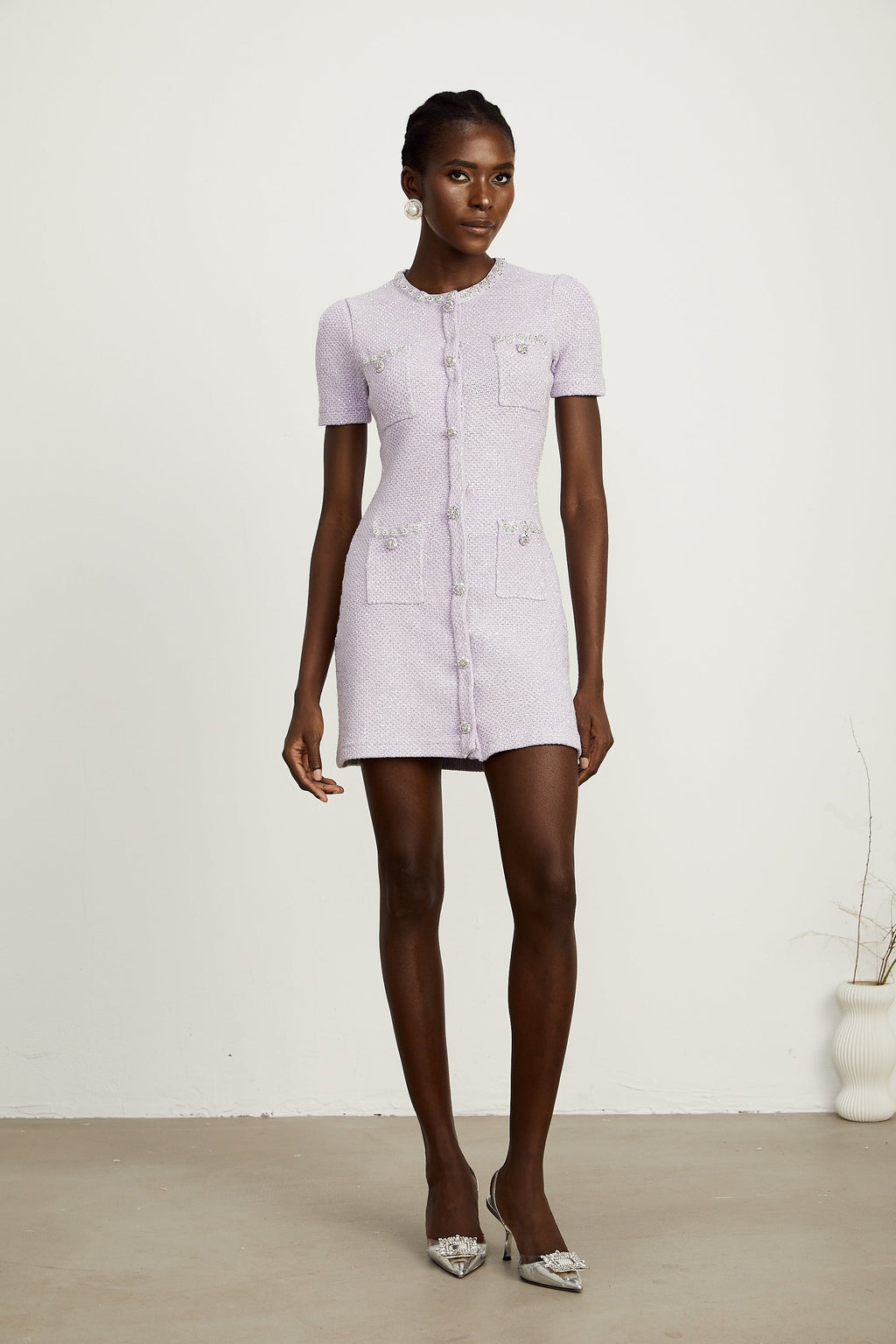 Léocadie mini elbise