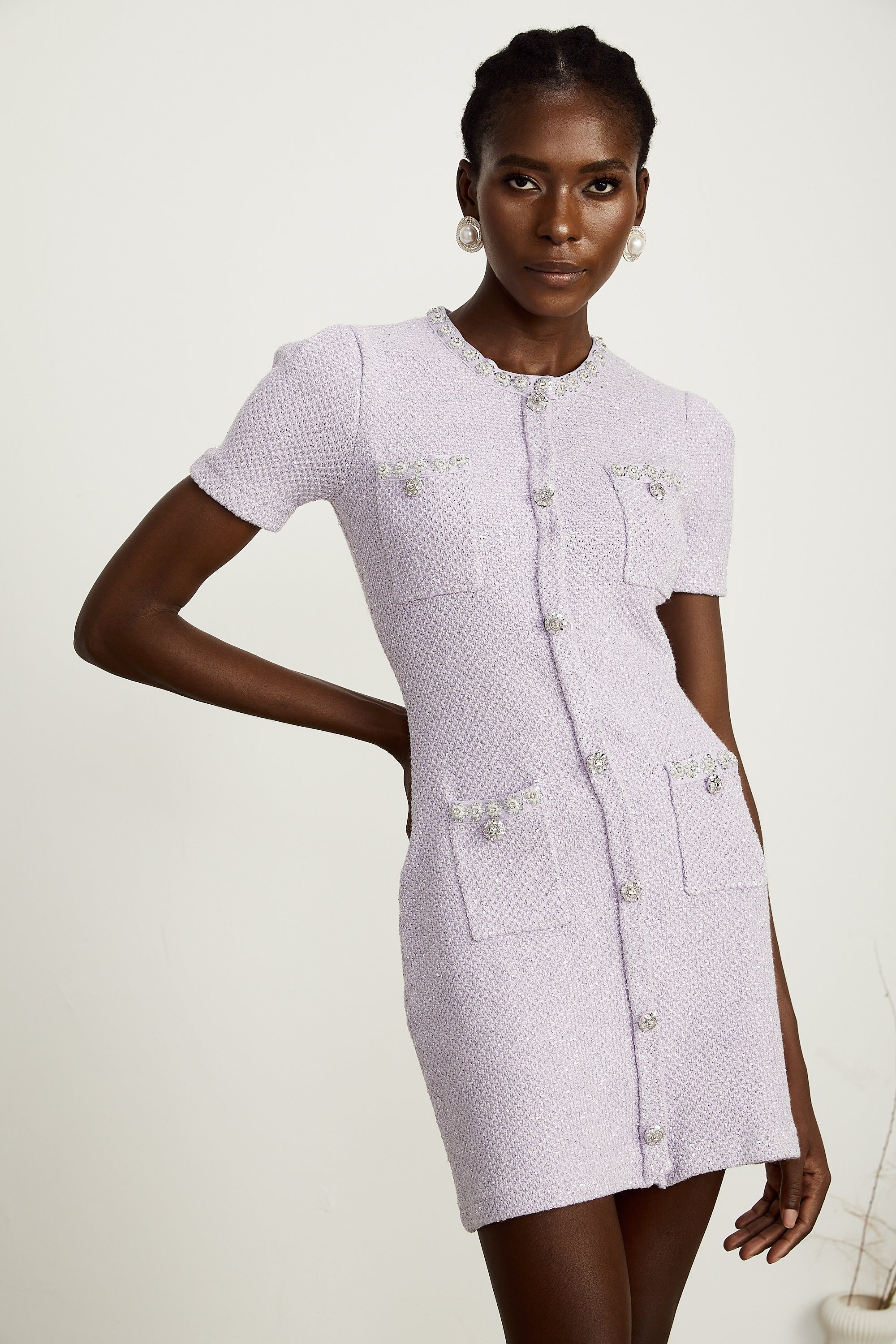 Léocadie mini elbise