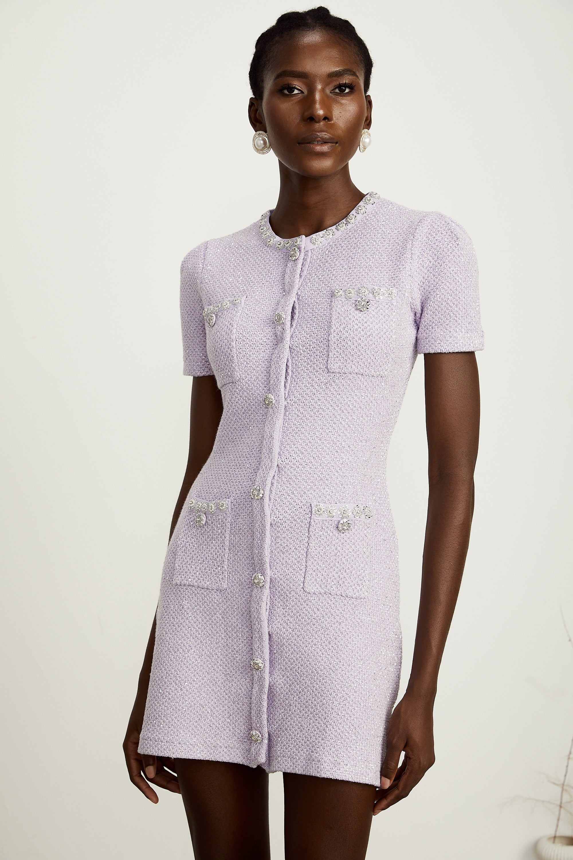 Léocadie mini elbise