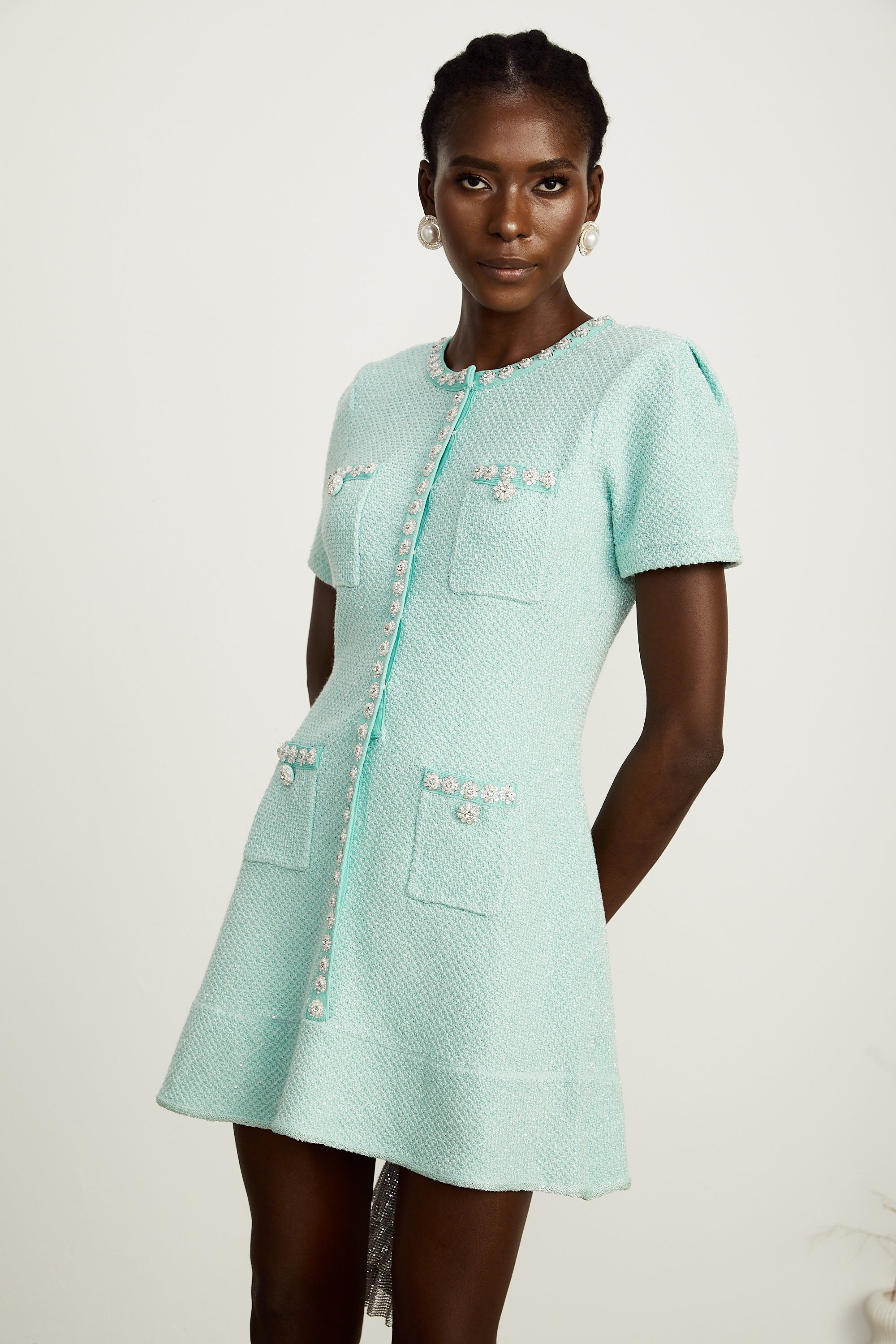 Jocelyne kloş mini elbise