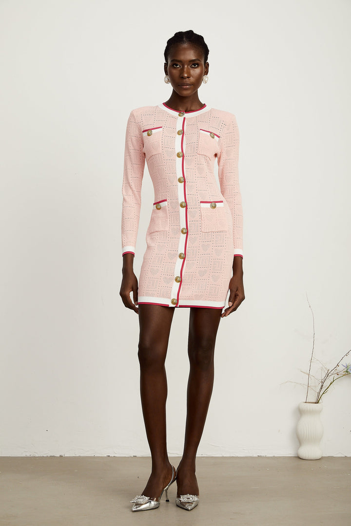 Karine örgü mini elbise