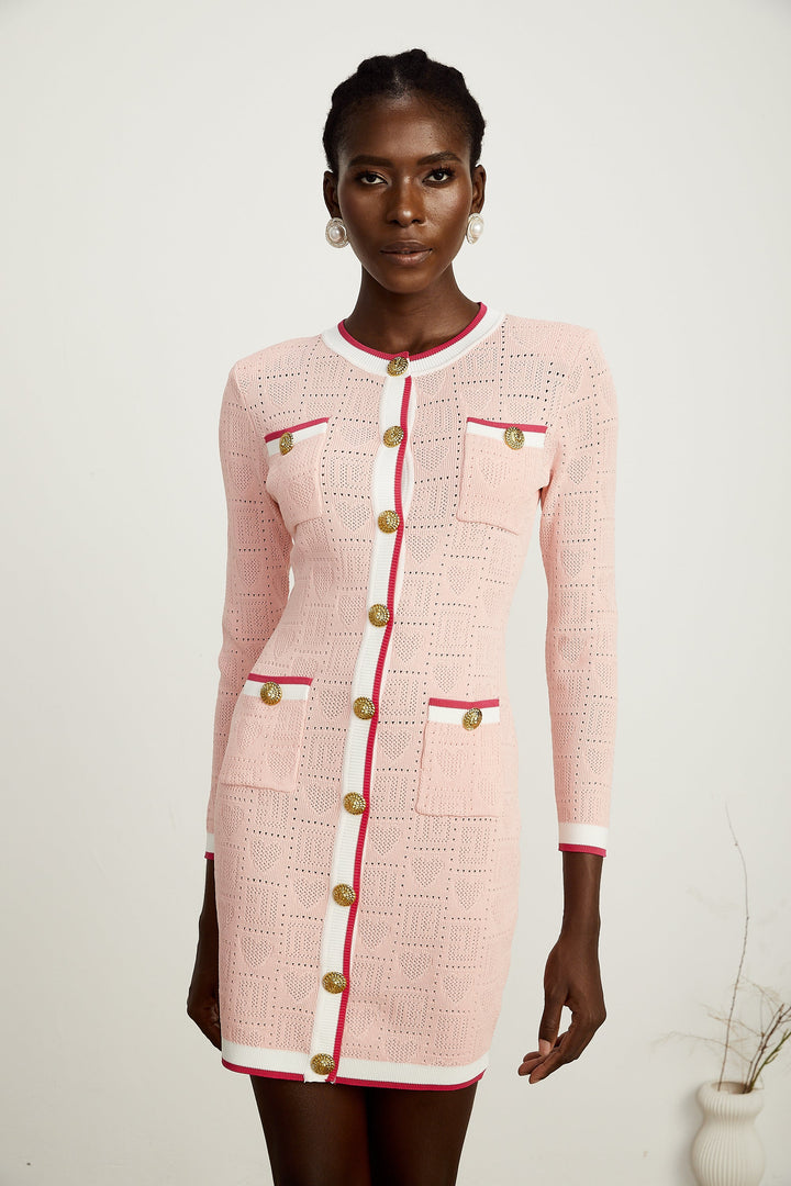Karine örgü mini elbise