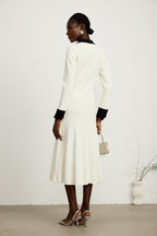 Cécilie midi elbise