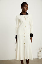 Cécilie midi elbise