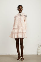 Enora dekolte mini elbise